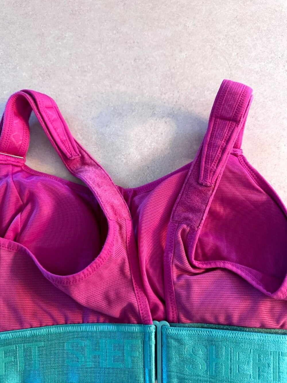 Shefit Women's Flex Sports Bra High Impact 1Luxe Athleisure Pink/green - Picture 5 of 7